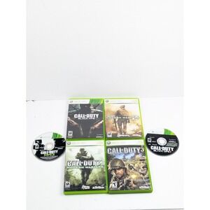 Call of Duty Xbox 360 Lot Bundle 6 Games Black Ops 1 2 Modern Warfare 1 2 3